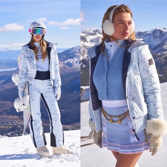 LoveShackFancy Jackets & Blazers - LoveShackFancy X Bogner Sella Ski Jacket in Rare Pale blue size L NWT